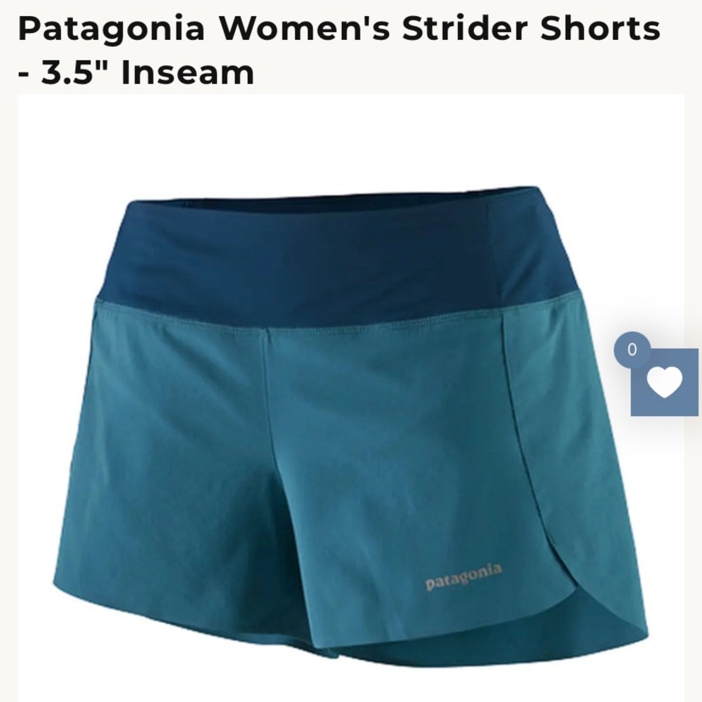 Patagonia Strider Shorts - 3.5” inseam